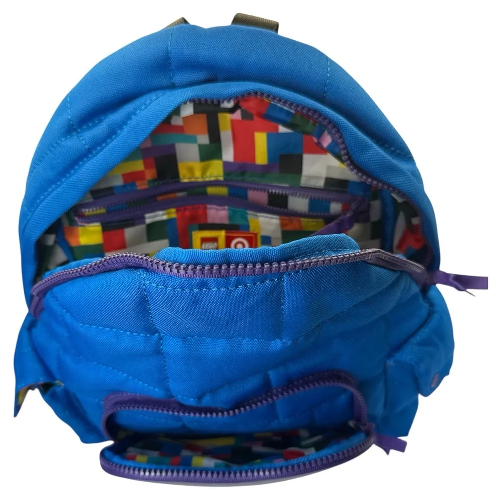Lego X Target Blue Backpack - Quilted Backpack Limited‎ Edition